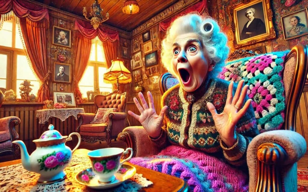 "Grandma's Surprise Reaction" – The Ultimate Shock Face