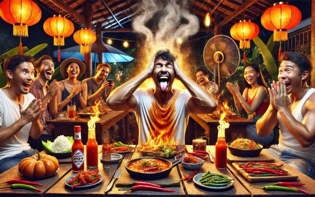 During Hot Weather, "The Dramatic Reaction to Spicy Food"